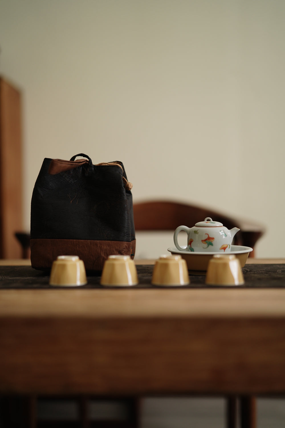 Teaware Set Gift Box | Tea Ware Set with Cloth Bag for Easy Storage and Carrying 茶器套组·礼盒｜茶器套组，含布包，方便收纳和携带