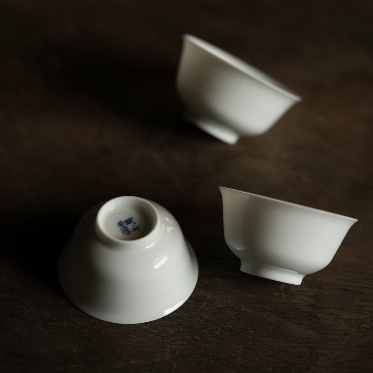 Bai Yu Ling · Pure White Ruoshen Tea Cup 白玉令 · 景德镇白瓷若深杯