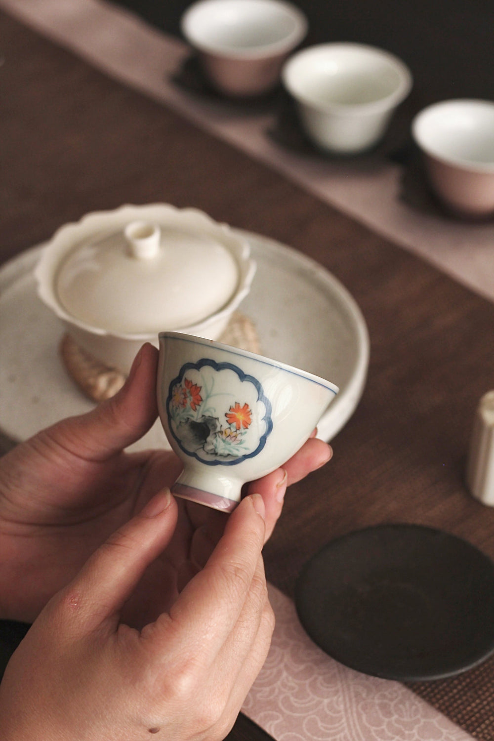 Teacup · Hand-Painted Mountain Scenery Master Cup