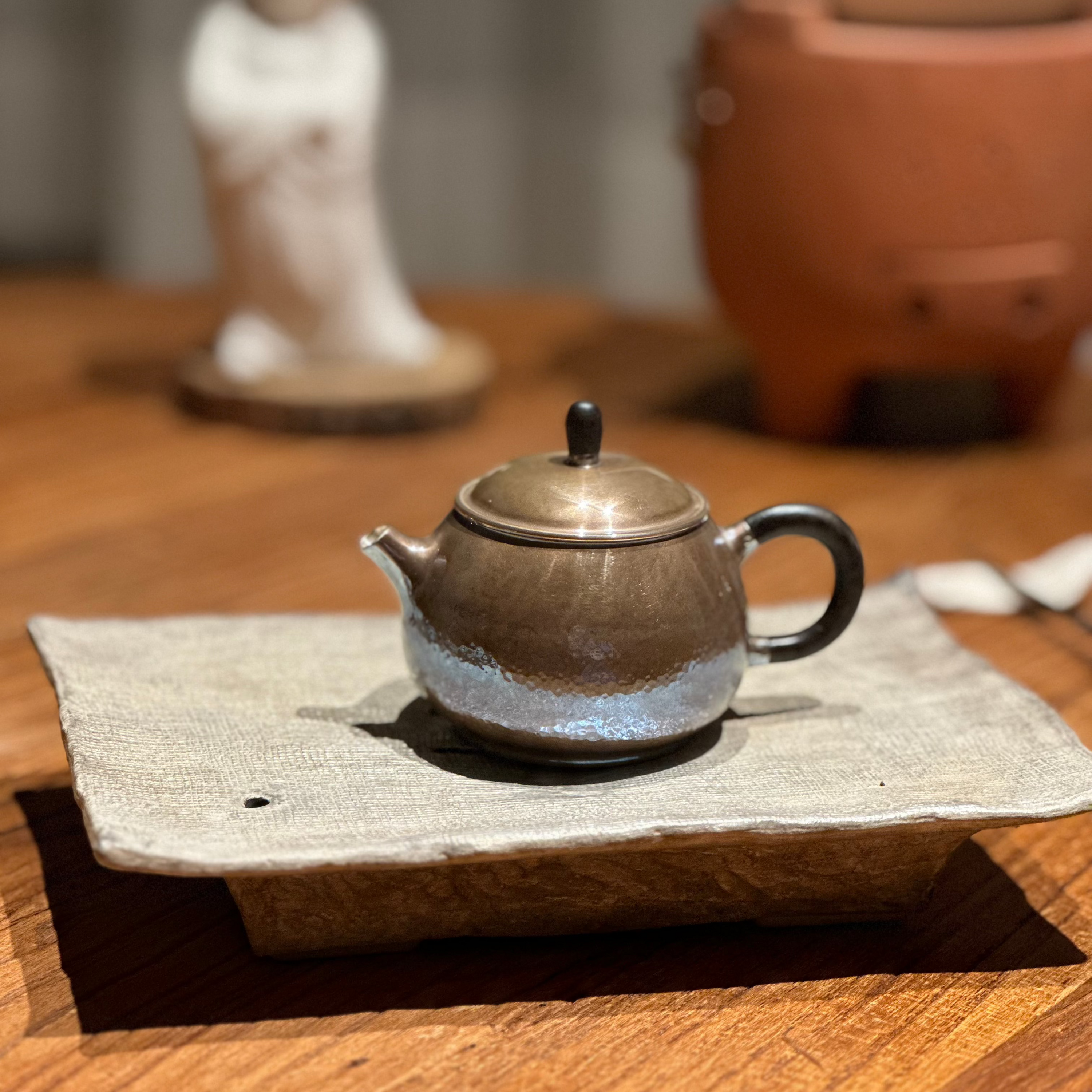 Teapot · Purple Clay Silver Teapot