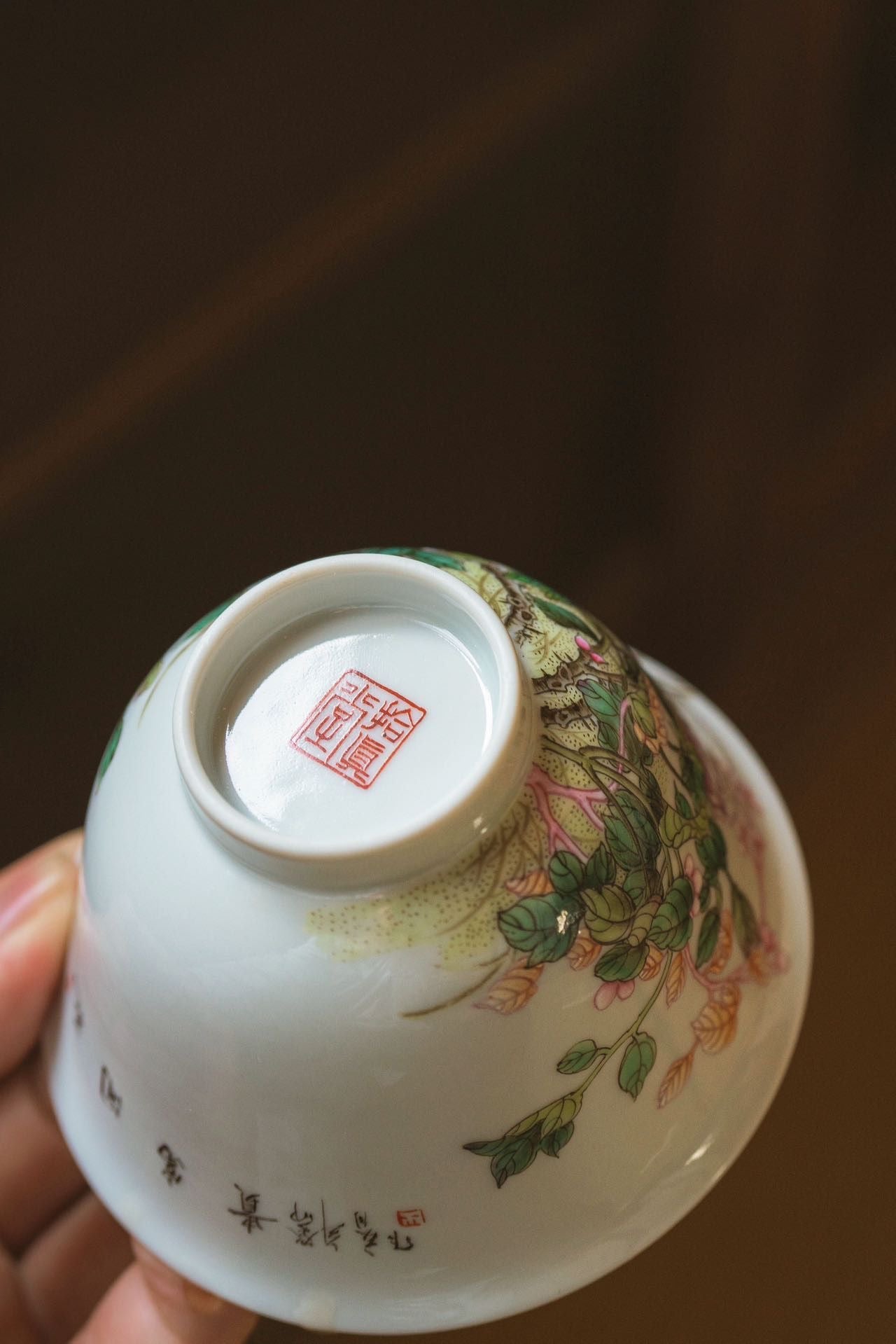 GaiWan · Jingdezhen Hand-Painted Full-Imaged Creation of Peony