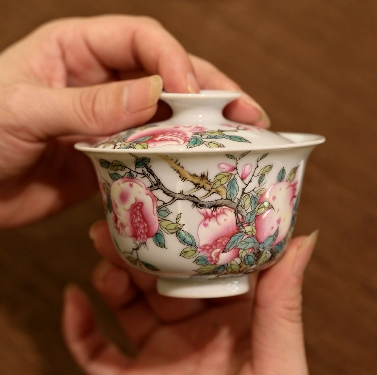 GaiWan · Jingdezhen Hand-Painted Full-Imaged Creation