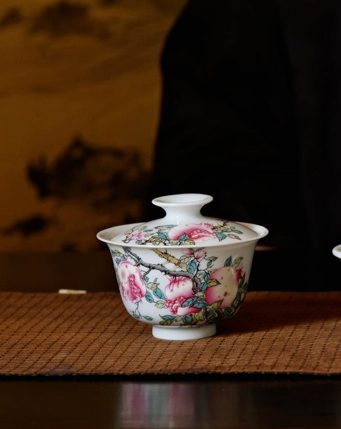 GaiWan · Jingdezhen Hand-Painted Full-Imaged Creation