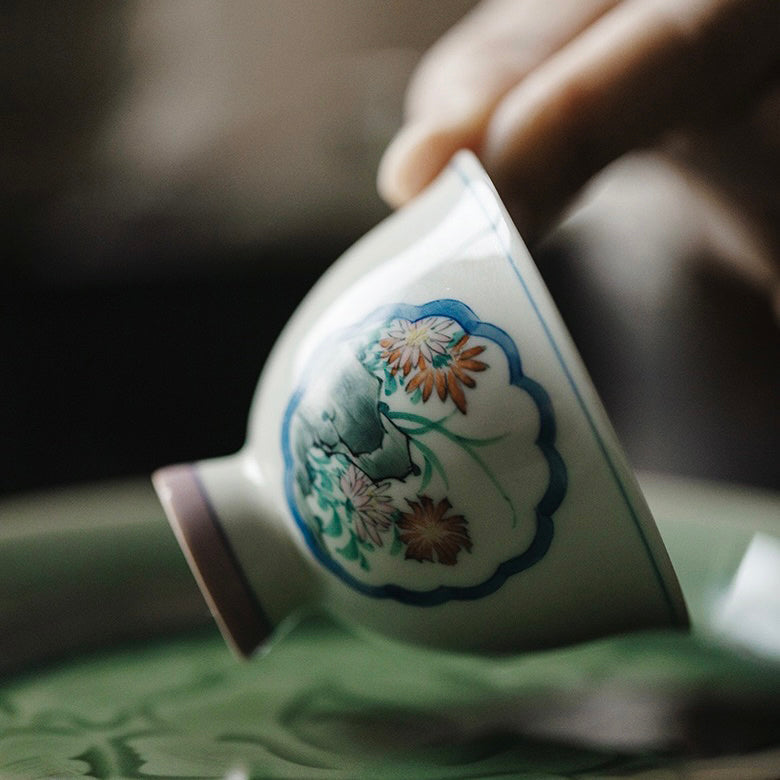 Teacup · Hand-Painted Mountain Scenery Master Cup