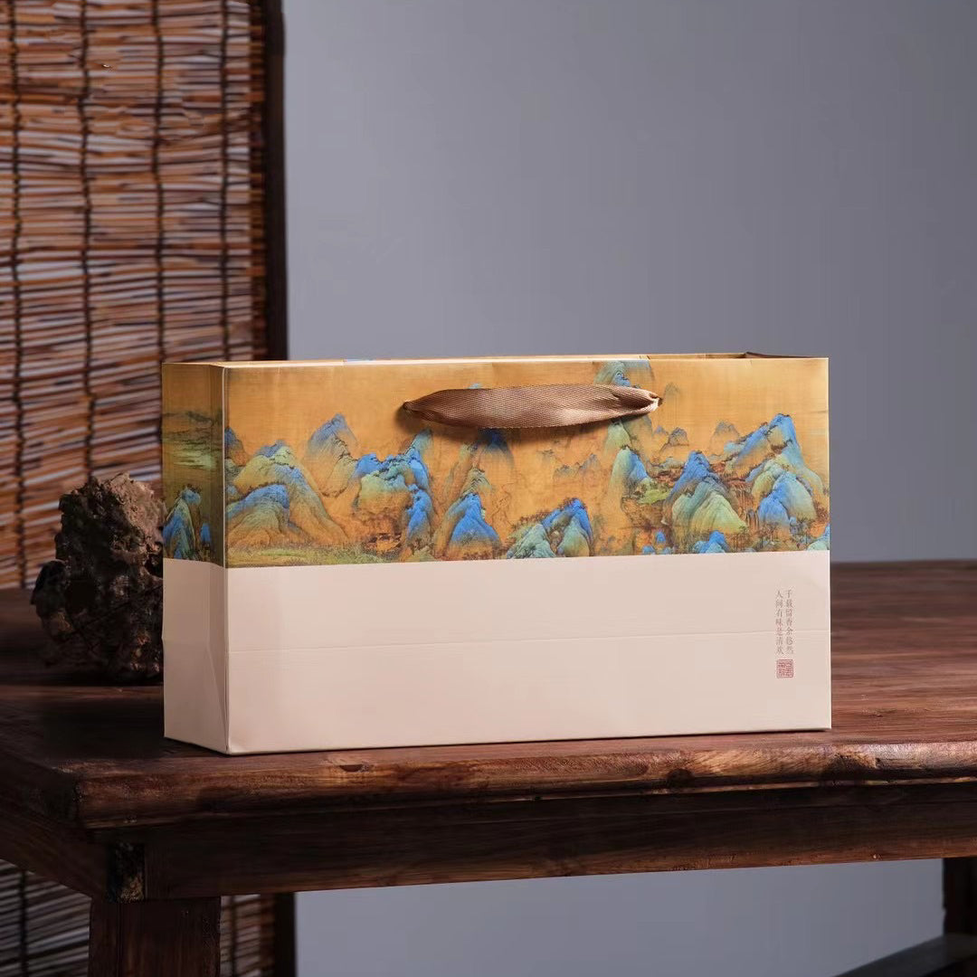 新中式礼盒：山水新中式礼盒·千里江山| 赵赵的茶| 邀您共享茶文化