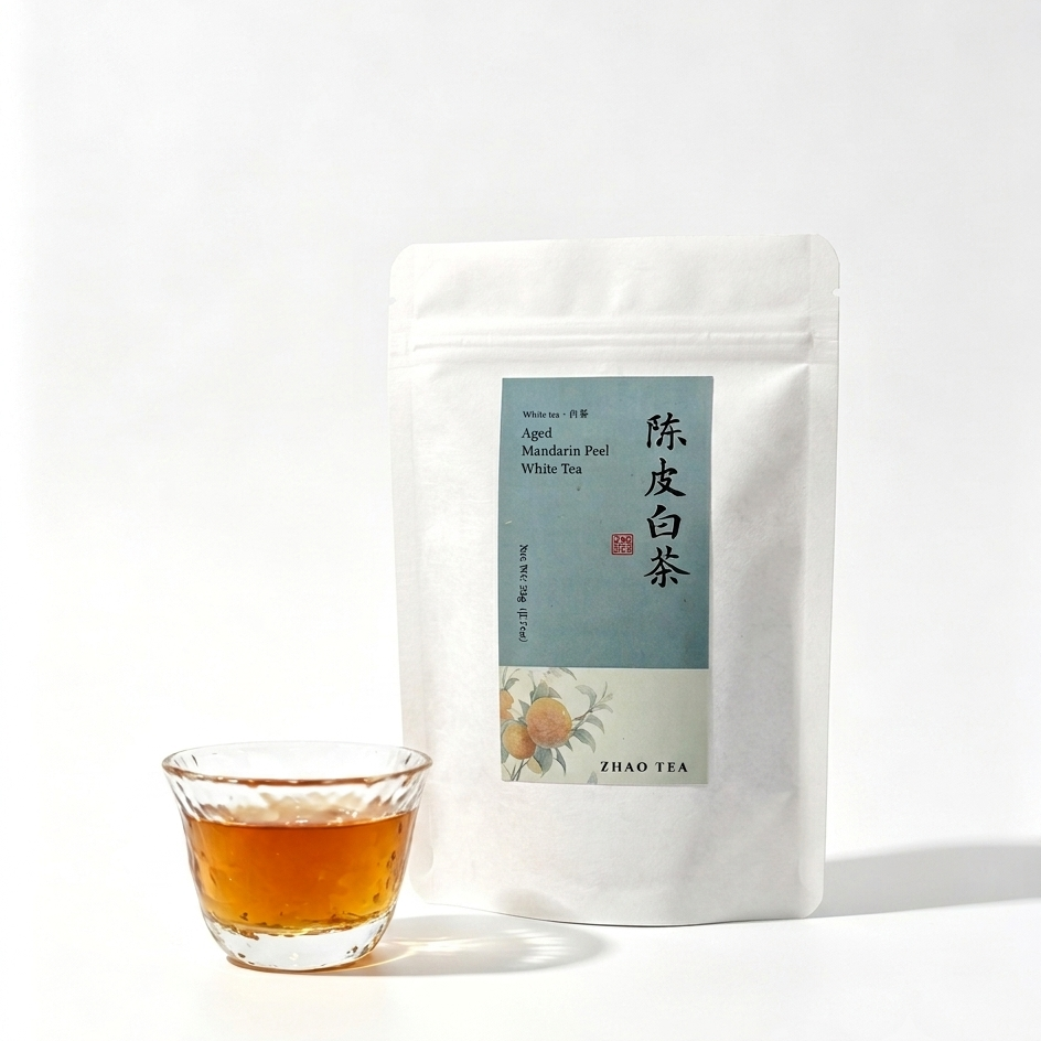 Aged Mandarin Peel White Tea 陈皮白茶
